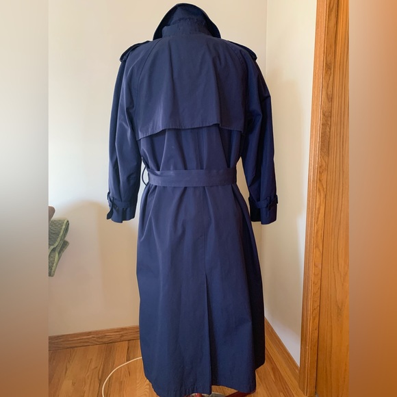 Navy all weather Trench coat - Picture 9 of 13